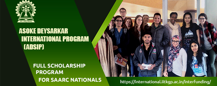 IITKgp Full Scholarship for SAARC Nationals