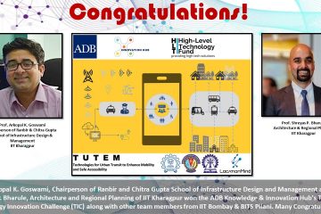 IIT Kharagpur wins at the ADB Knowledge & Innovation Hub’s Transport Technology Innovation Challenge