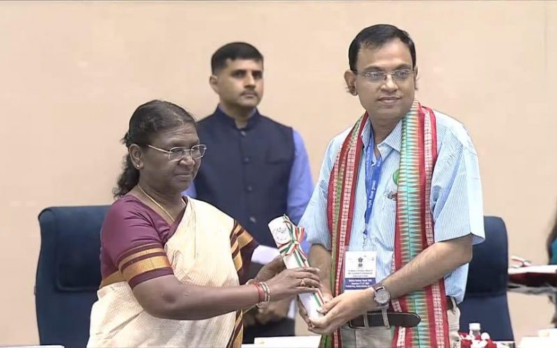 National Award for Prof. Suman Chakraborty on Teachers Day 2023