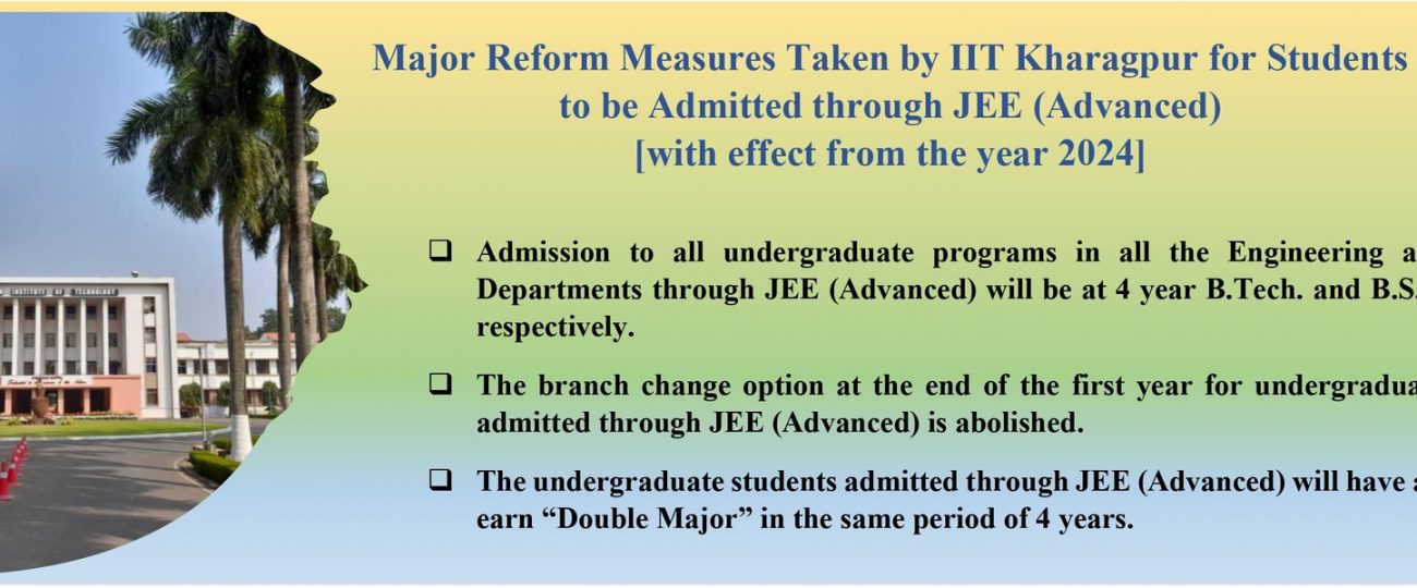 IIT Kharagpur introduces major curriculum reforms for UG students for the academic year 2024-25